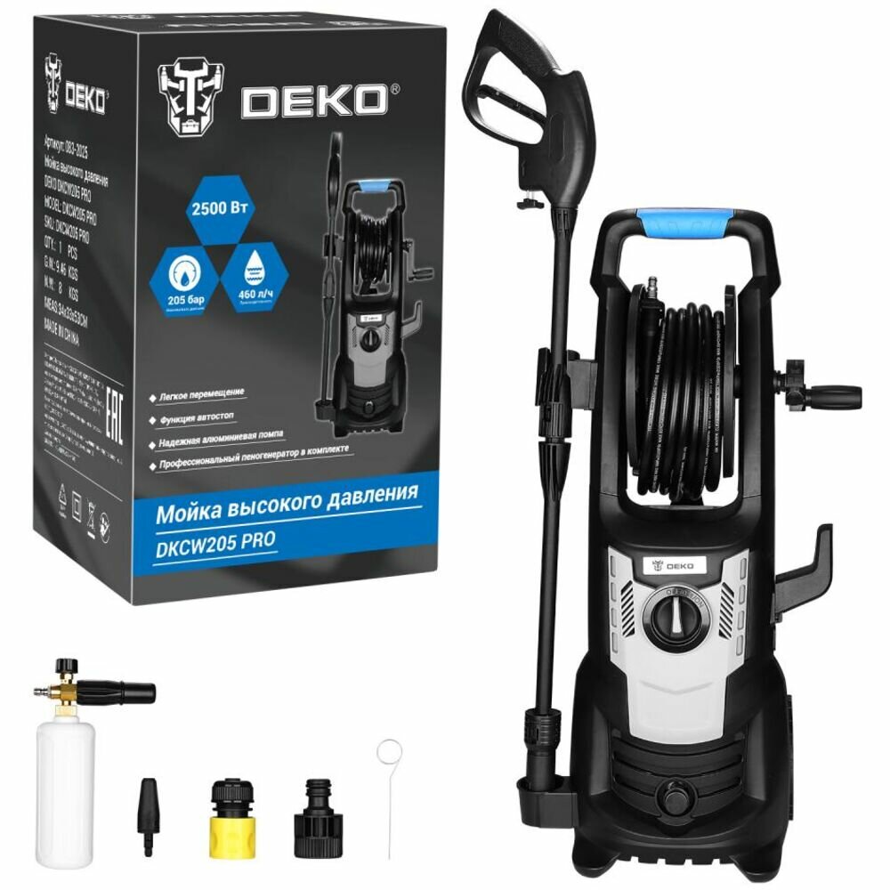 Мойка высокого давления Deko DKCW205 PRO 083-2025