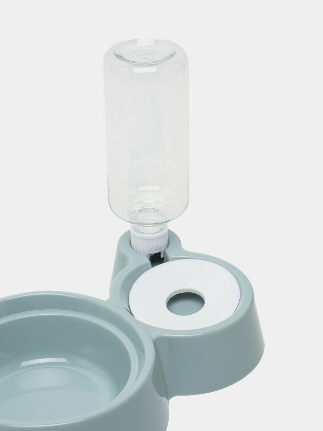 Автоматическая миска для воды и еды для кошек и щенков, Серый металлик — фото 1