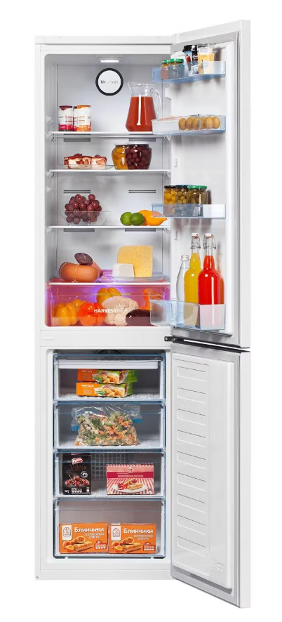 Холодильник BEKO B3R0CNK332HW, белый, система No Frost, 54 см, 335 л — фото 1