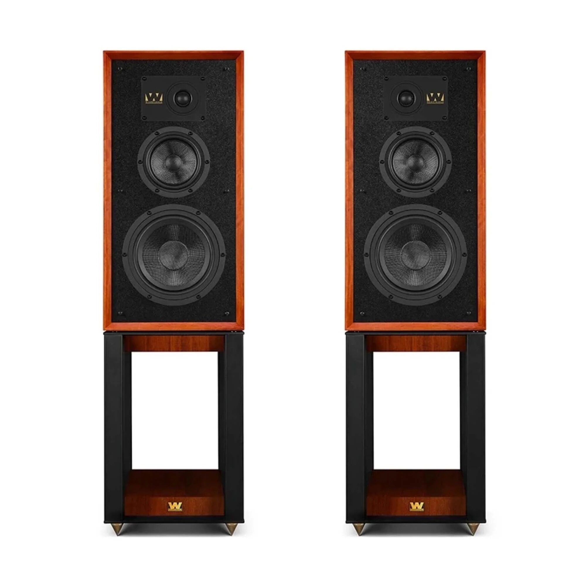 Wharfedale Super Linton (with stand) mahogany red полочная акустика со стойками (пара)