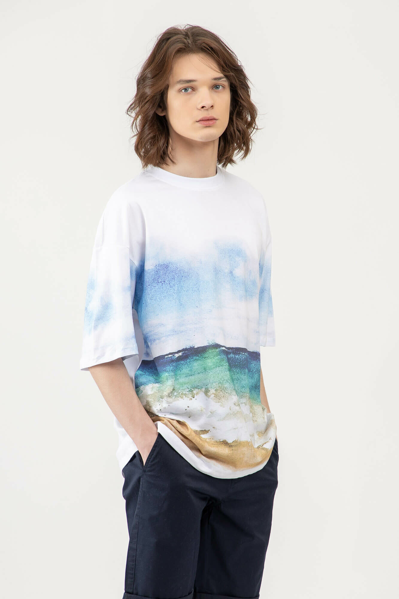 Футболка спортивная TERRA PRO, размер L, white — фото 1