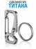 Титановый брелок-карабин TiTechno (polished titanium)