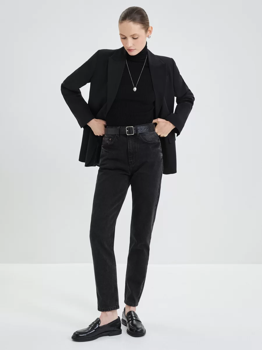 Брюки скинни  1, размер 46, угольный — фото 1