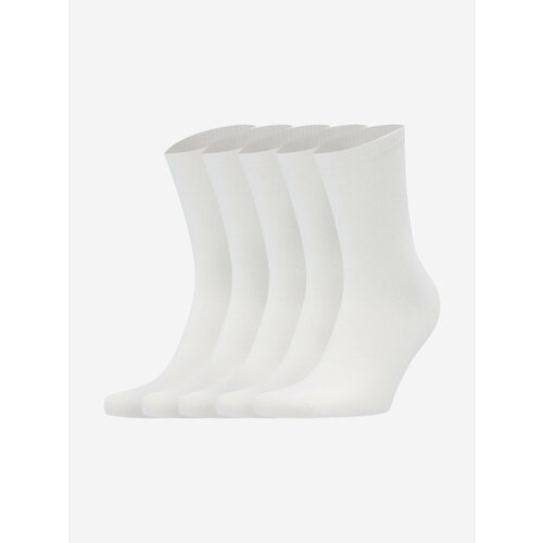 фото Носки gsd unisex crew socks 5-pack, комплект, 5 пар, размер 43/46, белый