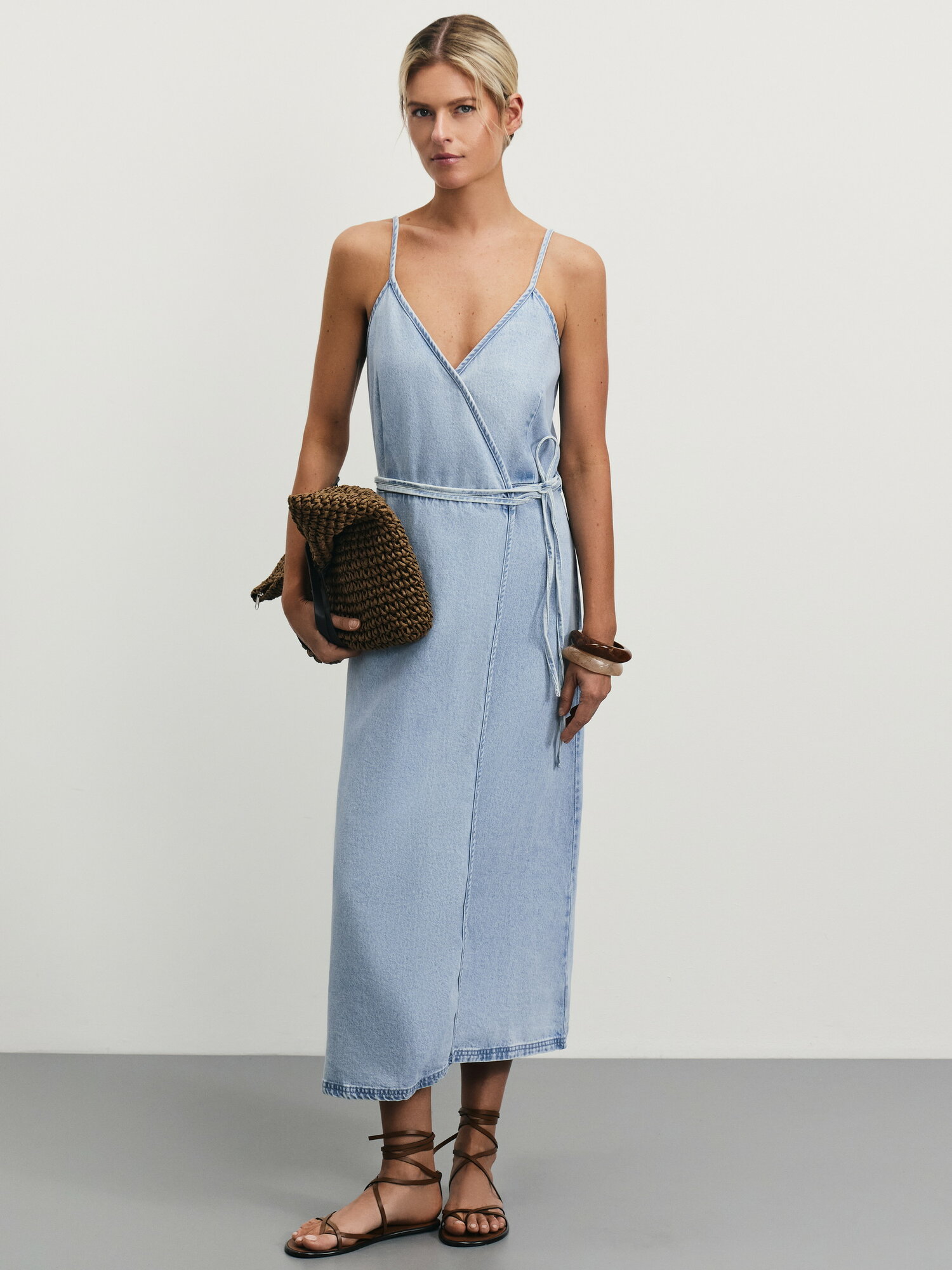 Платье Zarina, размер L (RU 48), голубой