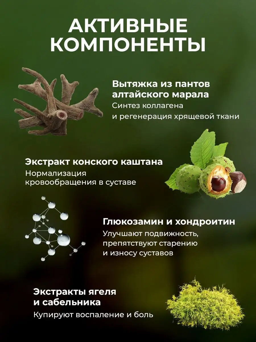 Мазь для суставов. Гель обезболивающий, Крем Алтея, Сусталит, Средство от боли в суставах 75 мл — фото 1