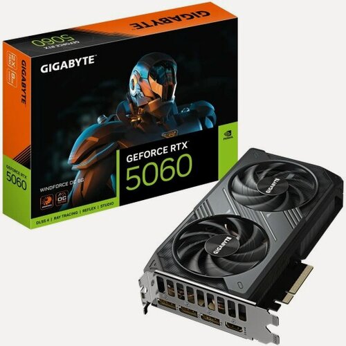 Изображение товара Видеокарта Gigabyte GeForce RTX 5060 WINDFORCE OC 8G