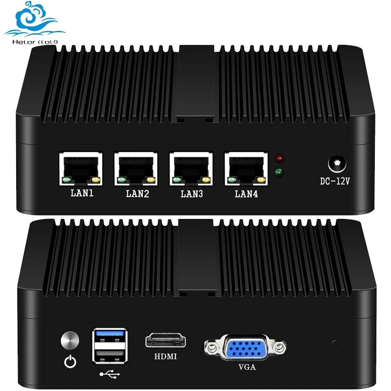 Мини-ПК Inter Celeron J1900 8ГБ 128ГБ, 8G RAM 512G SSD, Celeron J4125 DDR4