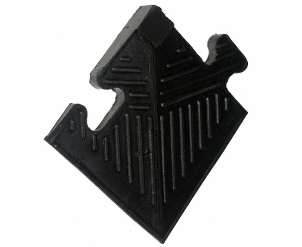 Уголок резиновый для бордюра, черный, толщина 20мм