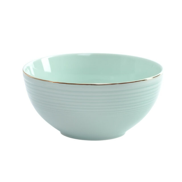 FIORETTA Fiesta салатник из фарфора, 15 см, 0,7 л, зеленый, сервировочная посуда