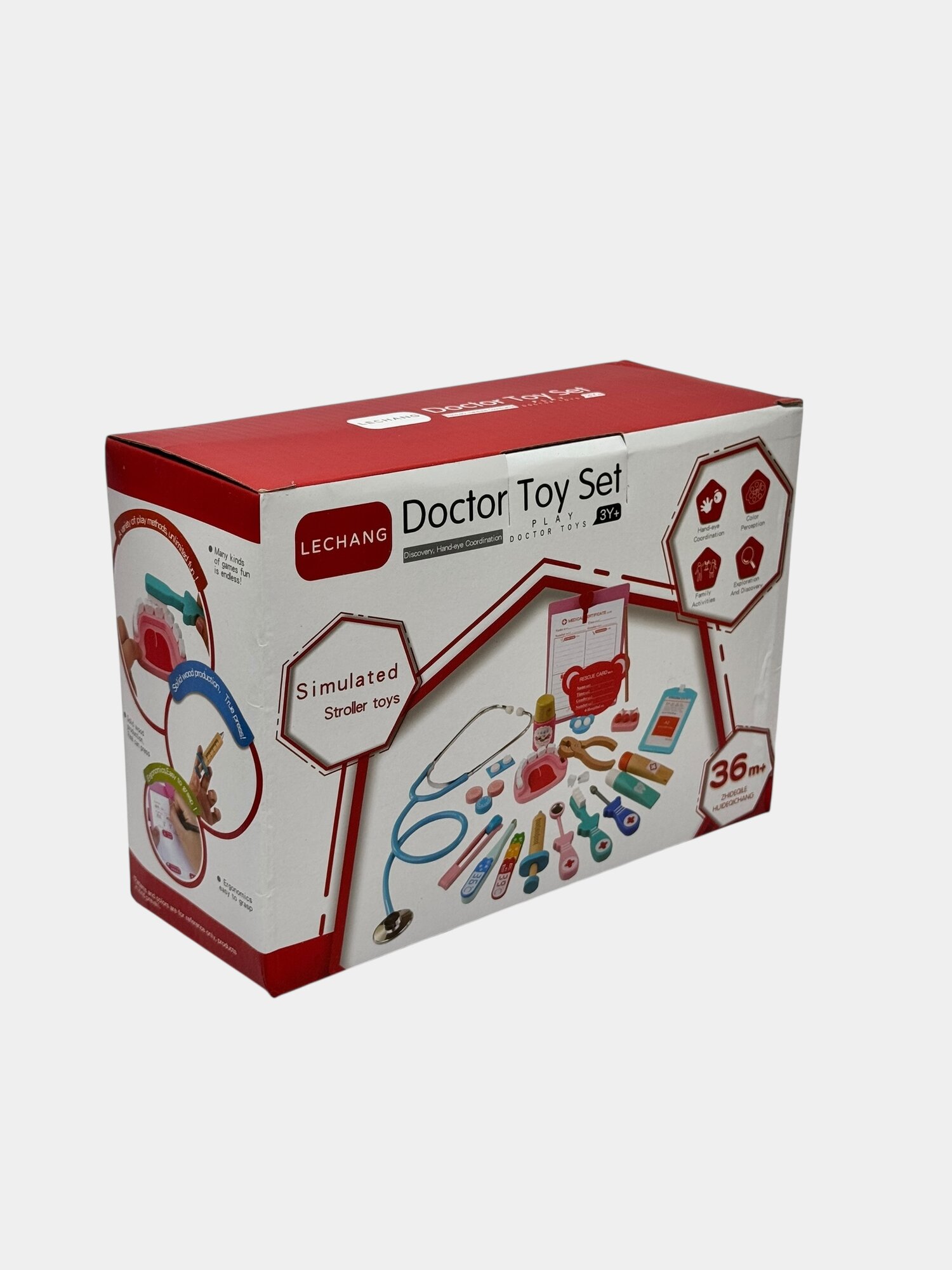 Деревянный набор стоматолога, ролевая игра, для детей от 3 лет, развивающий подарок Код. 27239