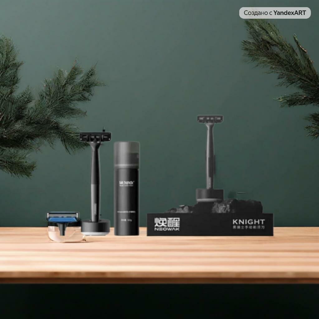 Набор для бритья Xiaomi Mijia Lemon Razor(NEOWAK) H303 / Мужской набор 5-в-1 / Бритвенный станок Xiaomi