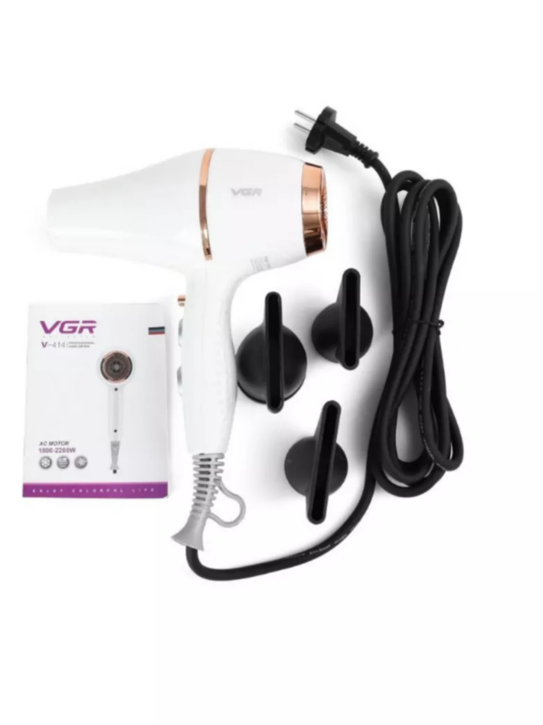 Профессиональный фен для волос VGR V-414 с ионной технологией, мощный