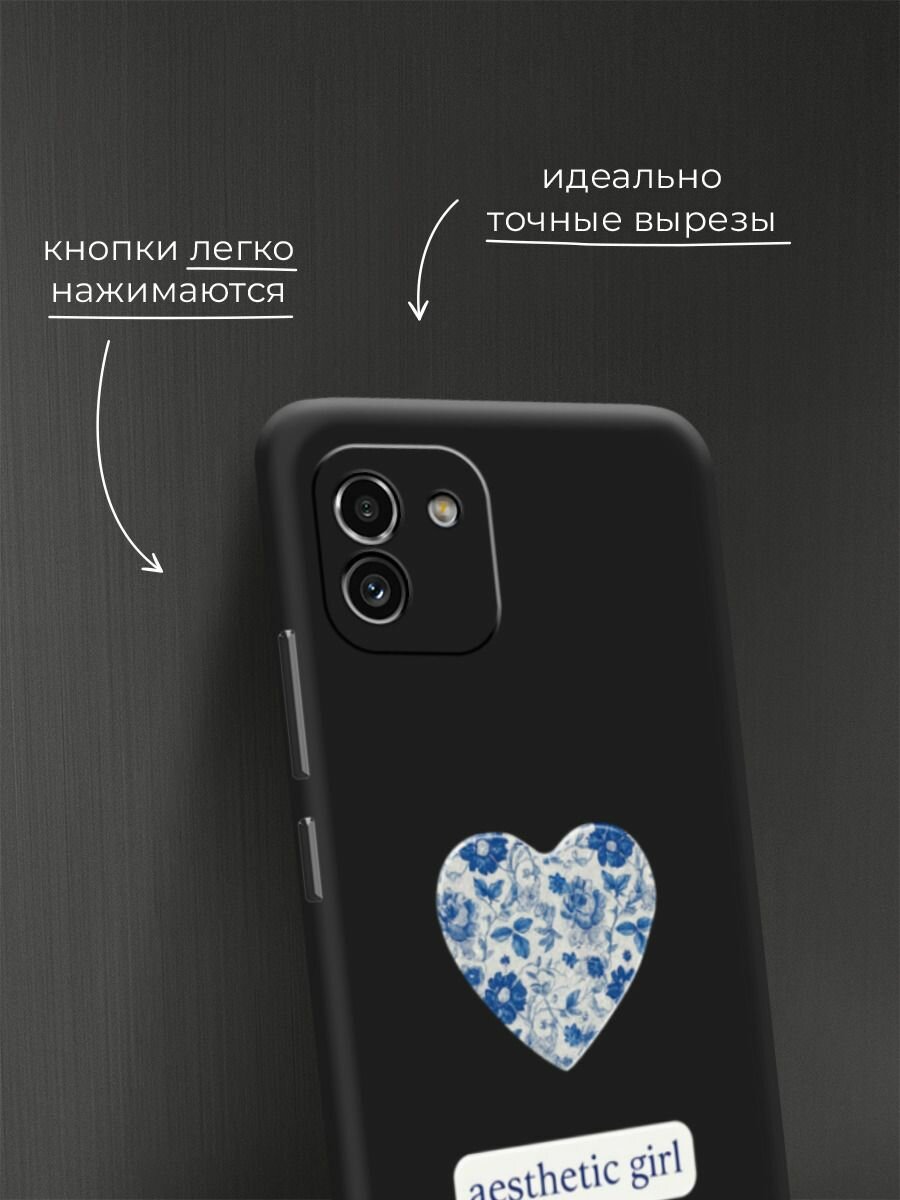 Чехол на Samsung Galaxy A03 / Самсунг А03 с принтом "Aesthetic girl 2" — фото 1