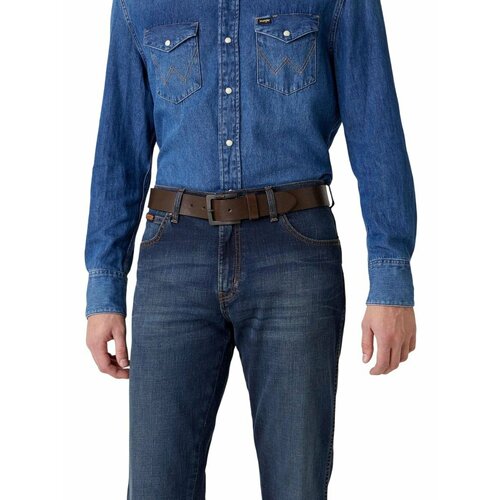 фото Ремень wrangler для мужчин, размер 115, коричневый