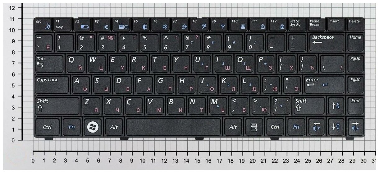 Клавиатура для ноутбука Samsumg NP-R440-JU01 черная
