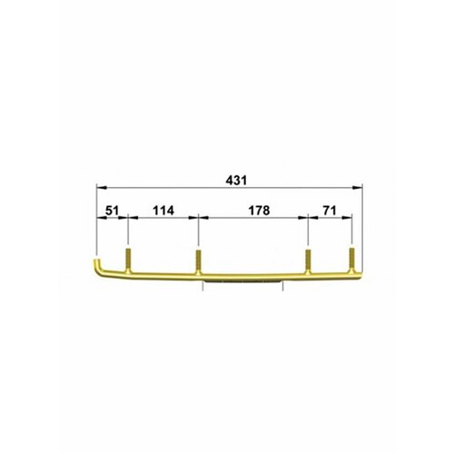 Коньки для лыж снегохода Arctic Cat 029308-03 (стандарт)