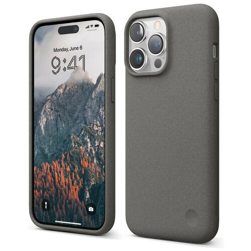 Чехол Elago Pebble для iPhone 14 Pro Max, цвет Серый (ES14PB67PRO-CTGY) чехол elago aurora gradient для iphone 14 pro max фиолетовый голубой