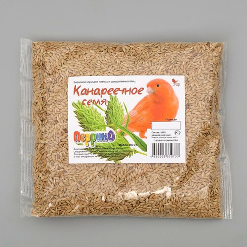 Канареечное семя для птиц, пакет 200 г