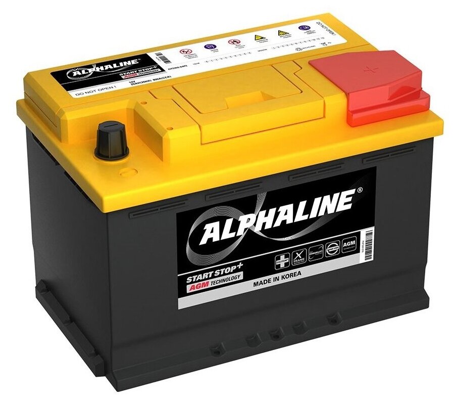 Автомобильный аккумулятор ALPHALINE AGM 70R