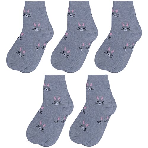 Носки RuSocks, 5 пар, размер 14-16, серый