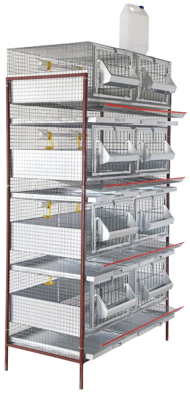 Клетка для кур, 8 отсеков на 45-65 голов - фотография № 7