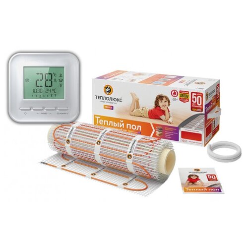 Комплект теплого пола под плитку 4м2 Теплолюкс Tropix 160Втм2 c терморегулятором Теплолюкс 520 12923₽