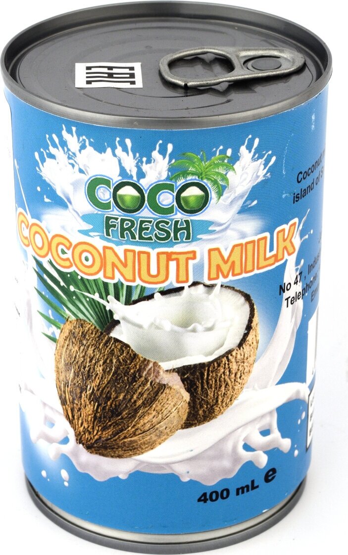 Кокосовое молоко, жирность 18%, ж/б Coco Fresh | Econutrena 400мл - фотография № 5