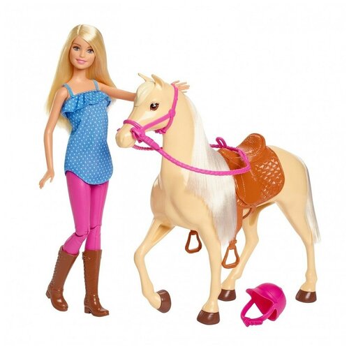 Куклы и пупсы Mattel Barbie FXH13 Барби и лошадь