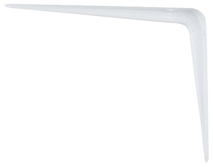 Кронштейн угловой с ребром, 75 х 100 мм, белый Сибртех (арт. 94014) - фотография № 1