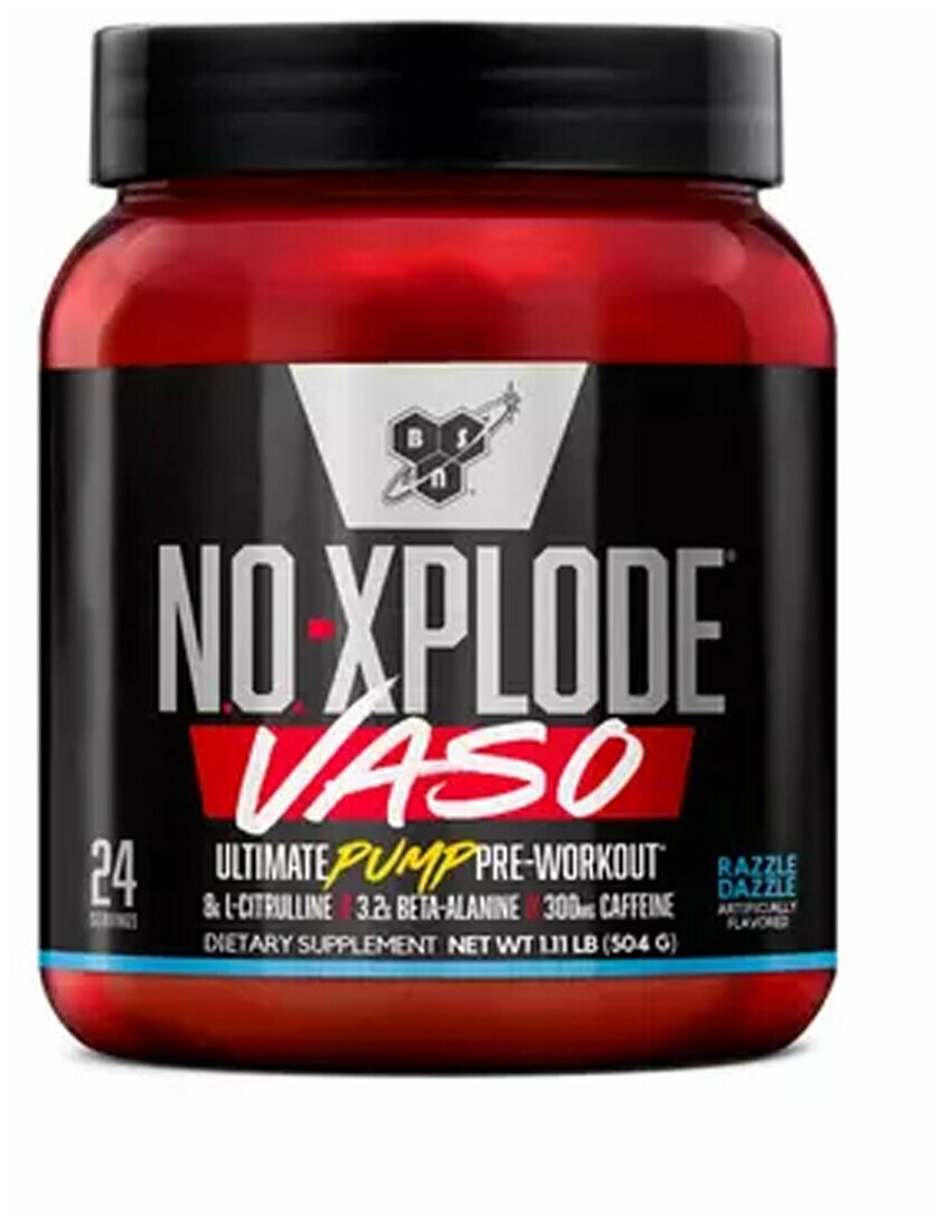 Предтренировочный комплекс BSN N.O. - Xplode VASO со вкусом Фруктовое вино 504 гр.