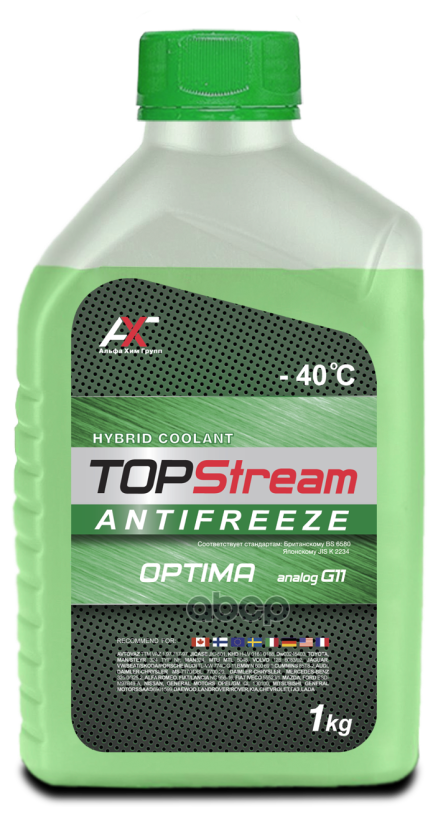 Антифриз Topstream Optima (Зеленый) G11 1 Л TOPStream арт. ATSOG00001
