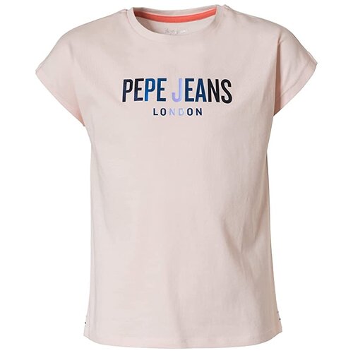 Футболка для девочек, Pepe Jeans London, модель: PG502850, цвет: розовый, размер: 10