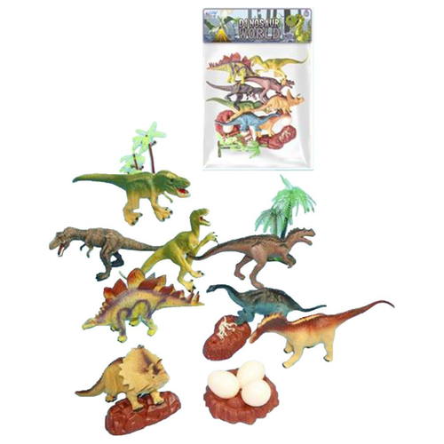 Набор фигурок Динозавры, 16 предм., пакет