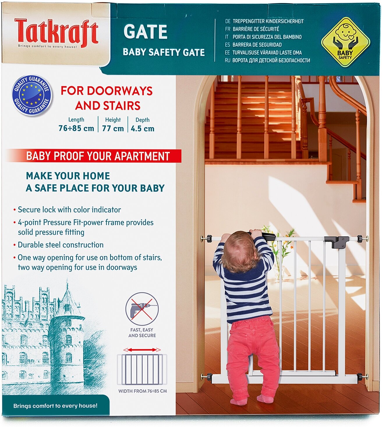 Ворота для детской безопасности Tatkraft GATE