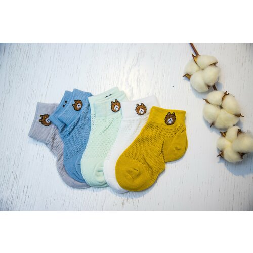 фото Носки без бренда для мальчиков, 5 пар, размер 16/18, мультиколор