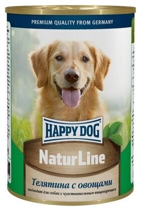 Happy dog Кусочки в фарше для собак - телятина с овощами 0,41 кг 49536 (2 шт)