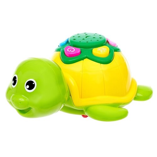Музыкальная игрушка ZABIAKA Черепаха, световые и звуковые эффекты, развивающая, для малышей