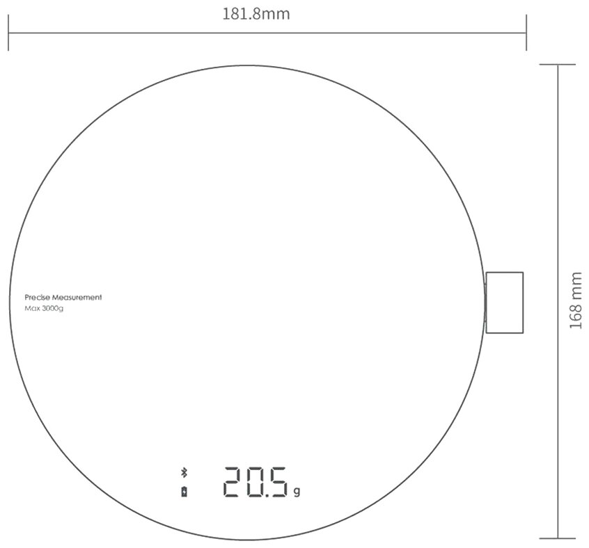 Умные кухонные весы Xiaomi Hoto (QWCFC001) - фото №2