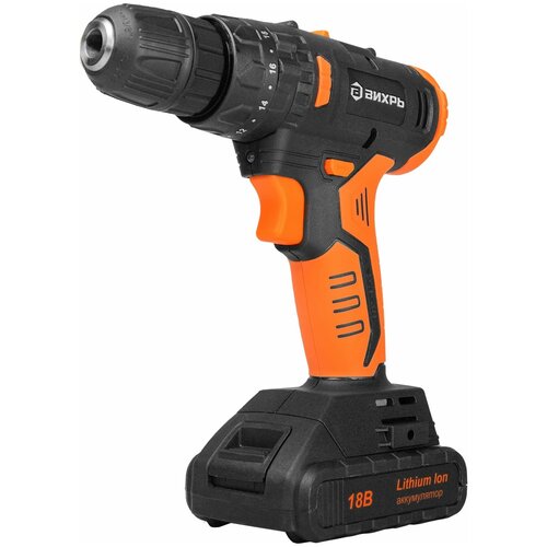 Дрель-шуруповерт аккумуляторная ДА-18Л-2КУБ 20 Ач бесщеточный двигатель Вихрь 775500₽