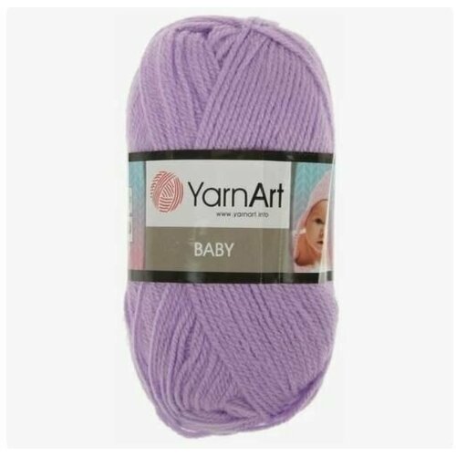 Пряжа для вязания YARNART BABY 50 гр/150 м 100% акрил 9560 сиреневый