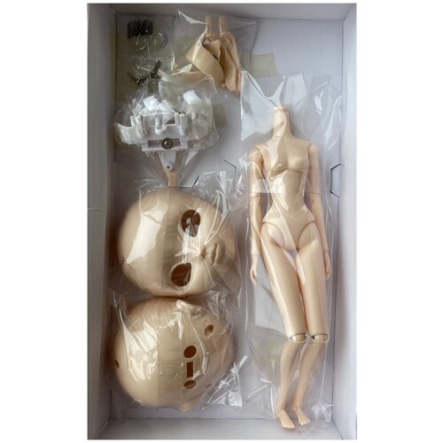 Базовый набор для сборки куклы Пуллип (голова и тело), цвет натуральный, Groove