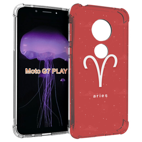 Чехол MyPads знак-зодиака-овен-5 для Motorola Moto G7 Play задняя-панель-накладка-бампер