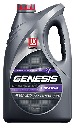 LUKOIL Лукойл Genesis Universal 5w40 (4l)_масло Моторное! Полусинт Api Sn