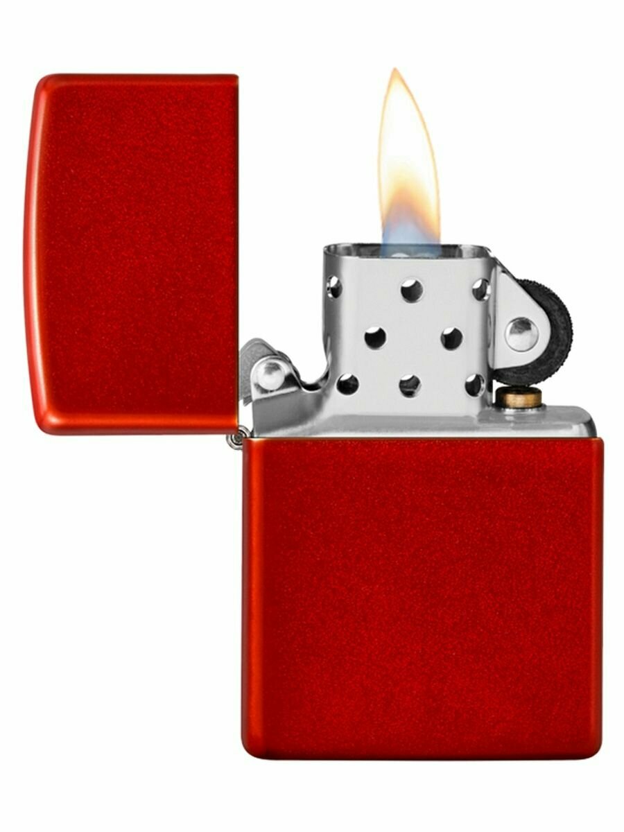 Зажигалка ZIPPO Classic Metallic Red 49475ZL - фотография № 5