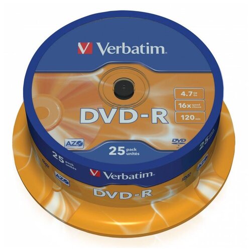 фото Диск dvd-rw verbatim 4.7gb 4x cake box (10 штук) (43552)
