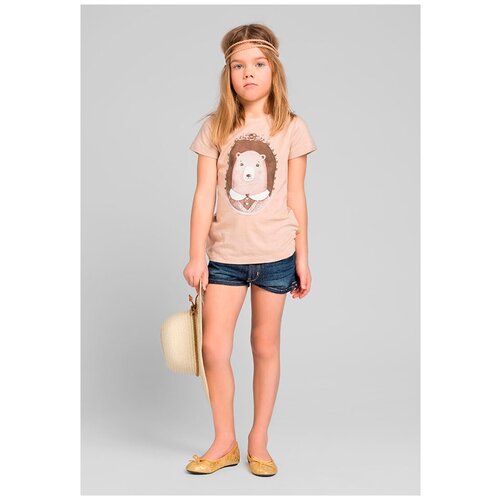 фото Футболка детская petite princesse, для девочек, нарядная, с рисунком, домашняя одежда, хлопковая, для детского сада