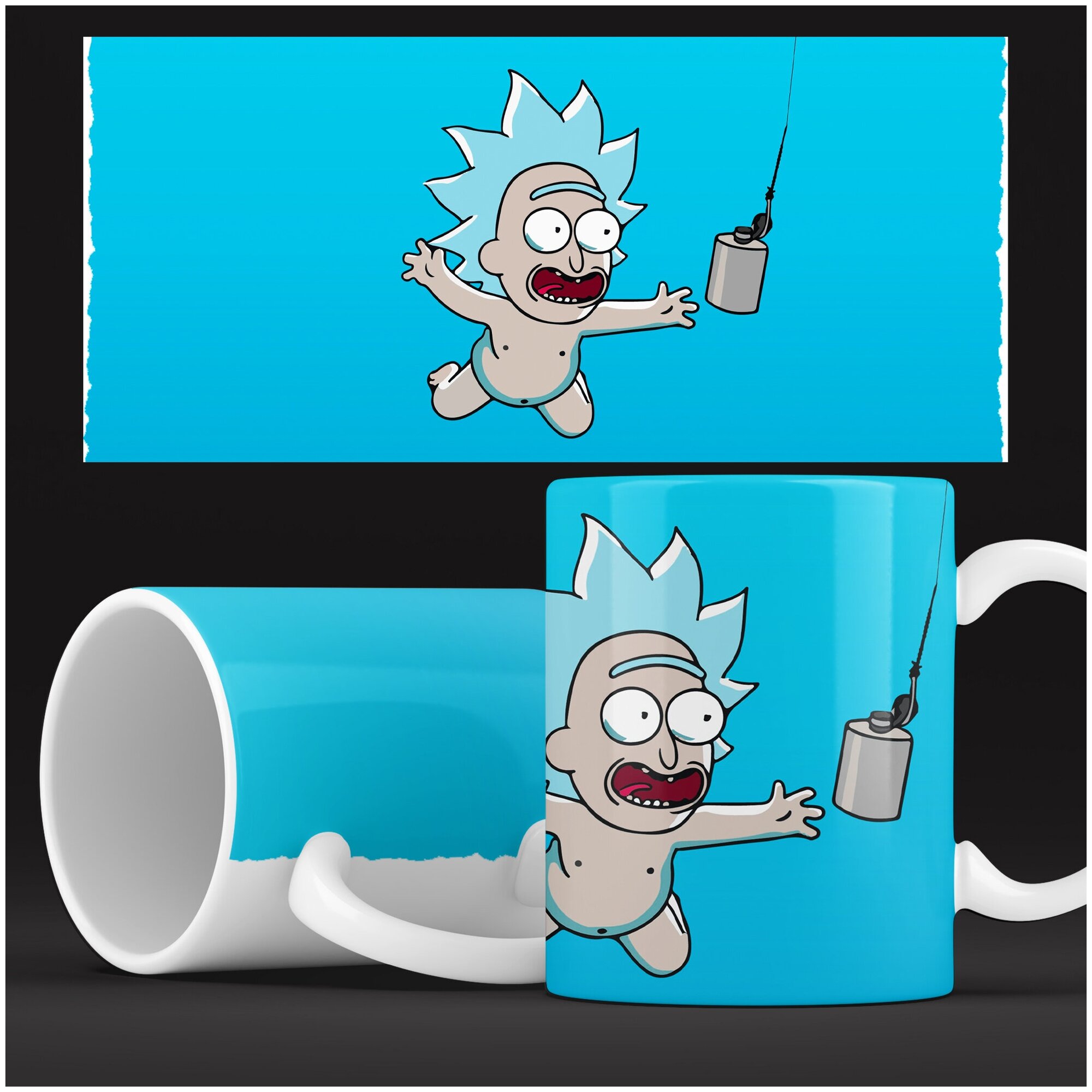 Кружка с принтом Rick and Morty Рик и Морти Кружка для кофе с рисунком в подарокРик и Морти сериал