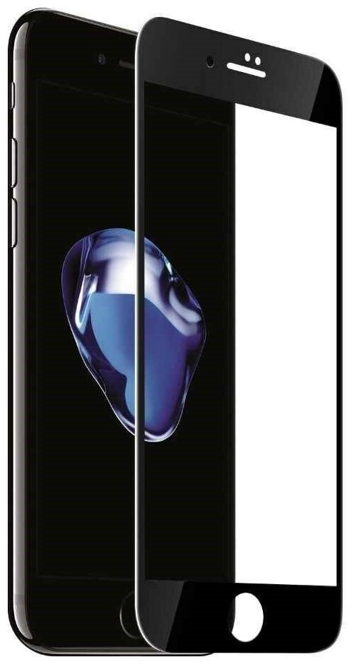 Защитное стекло для iPhone 7 / iPhone 8 / iPhone SE (2020) / iPhone SE 3 (2022 )черная рамка