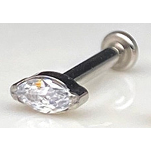 Пирсинг, размер 8 мм, серебряный g23 f136 titanium implant grade opal earrings tragus conch cartilage perforated lip 16g labret internal thread piercing jewelry